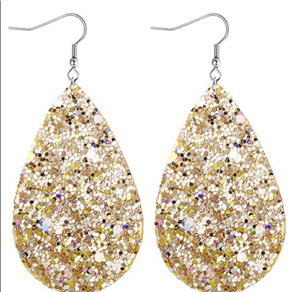 ✨Leather Teardrop Earrings✨